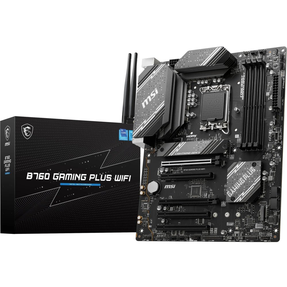 MSI B760 GAMING PLUS WIFI | Socket LGA 1700 | Intel B760 | 4xDDR5 | ATX | Moederbord - Image 2