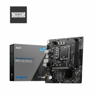 MSI PRO H610M-E | Socket LGA 1700 | Intel H610 | 2xDDR5 | Micro-ATX | Moederbord