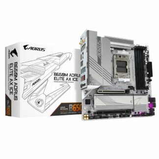 Gigabyte B650M AORUS ELITE AX ICE | Socket AM5 | AMD B650 | 4xDDR5 | Micro ATX | Moederbord